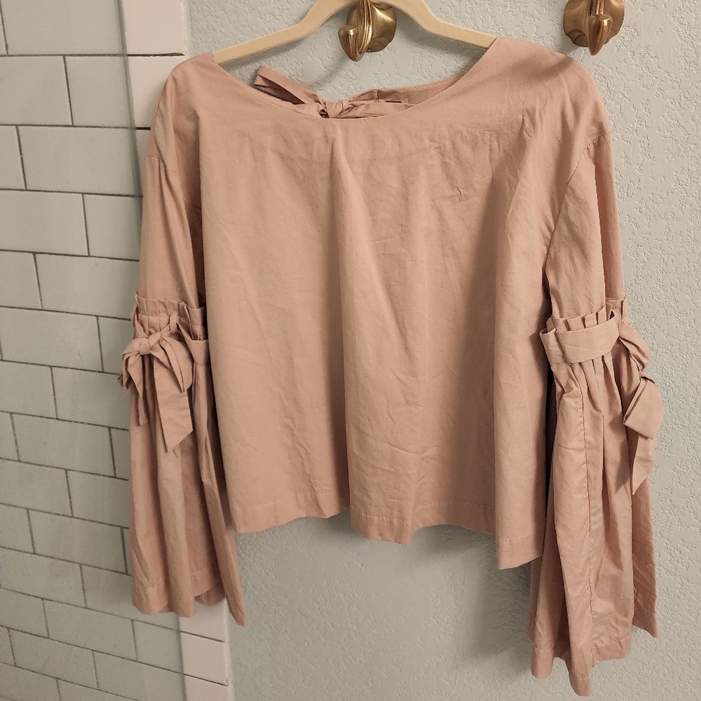 Blush pink Free people blouse